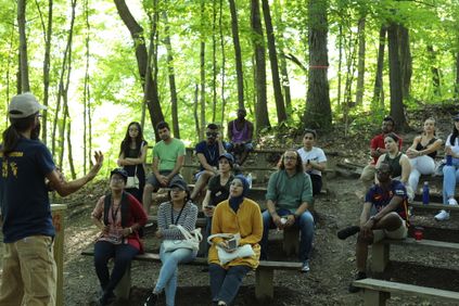 Fulbright Participants at a Forestry Lecture WV